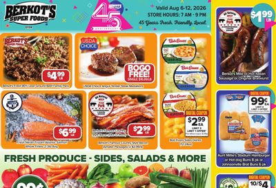 Berkot's Super Foods (Dyer, IN) Weekly Ad August 6 - 12, 2026
