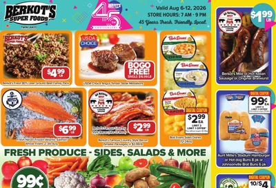 Berkot's Super Foods (Twin Lakes, WI) Weekly Ad August 6 - 12, 2026