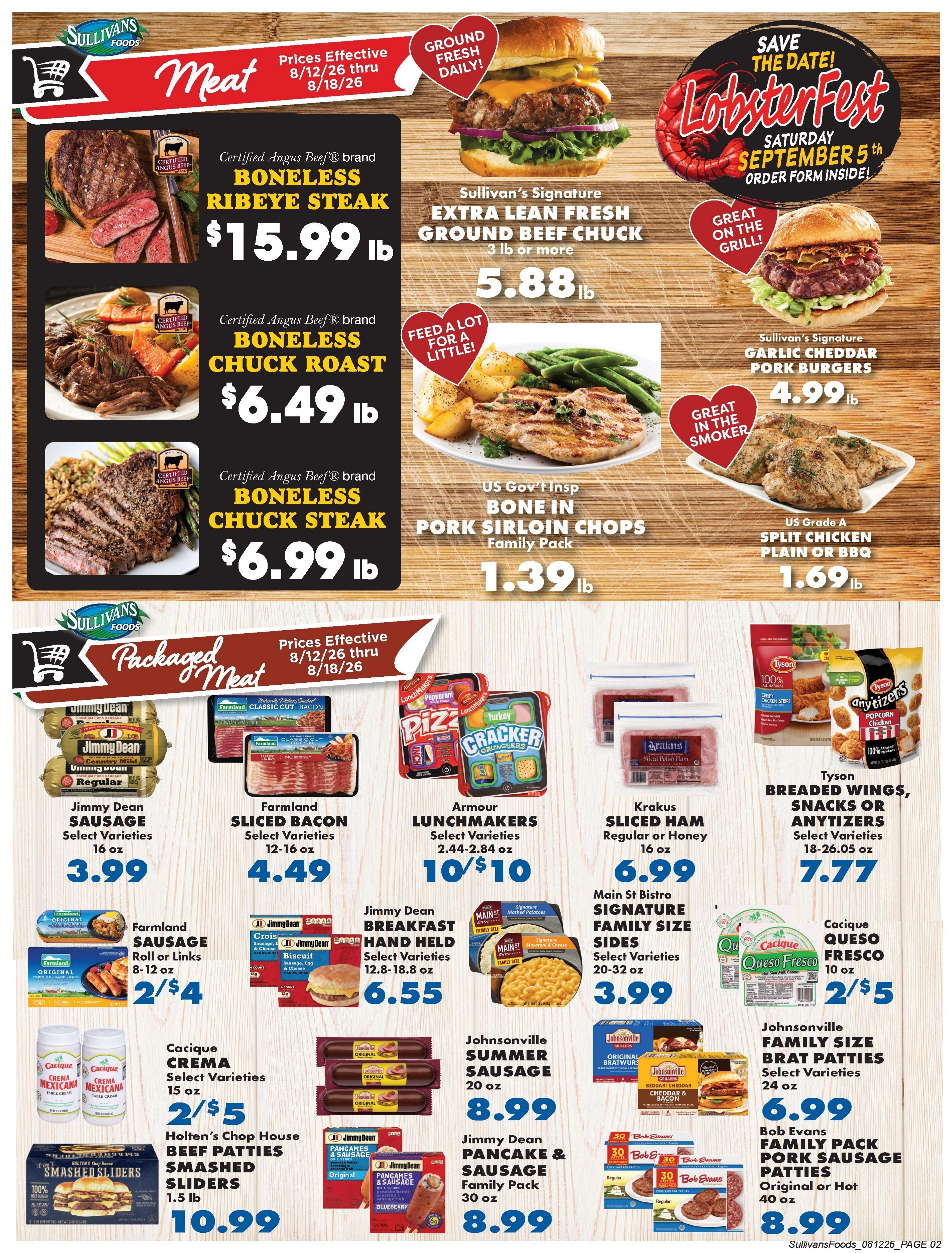 Sullivan's Foods Weekly Ad August 12 - 18, 2026