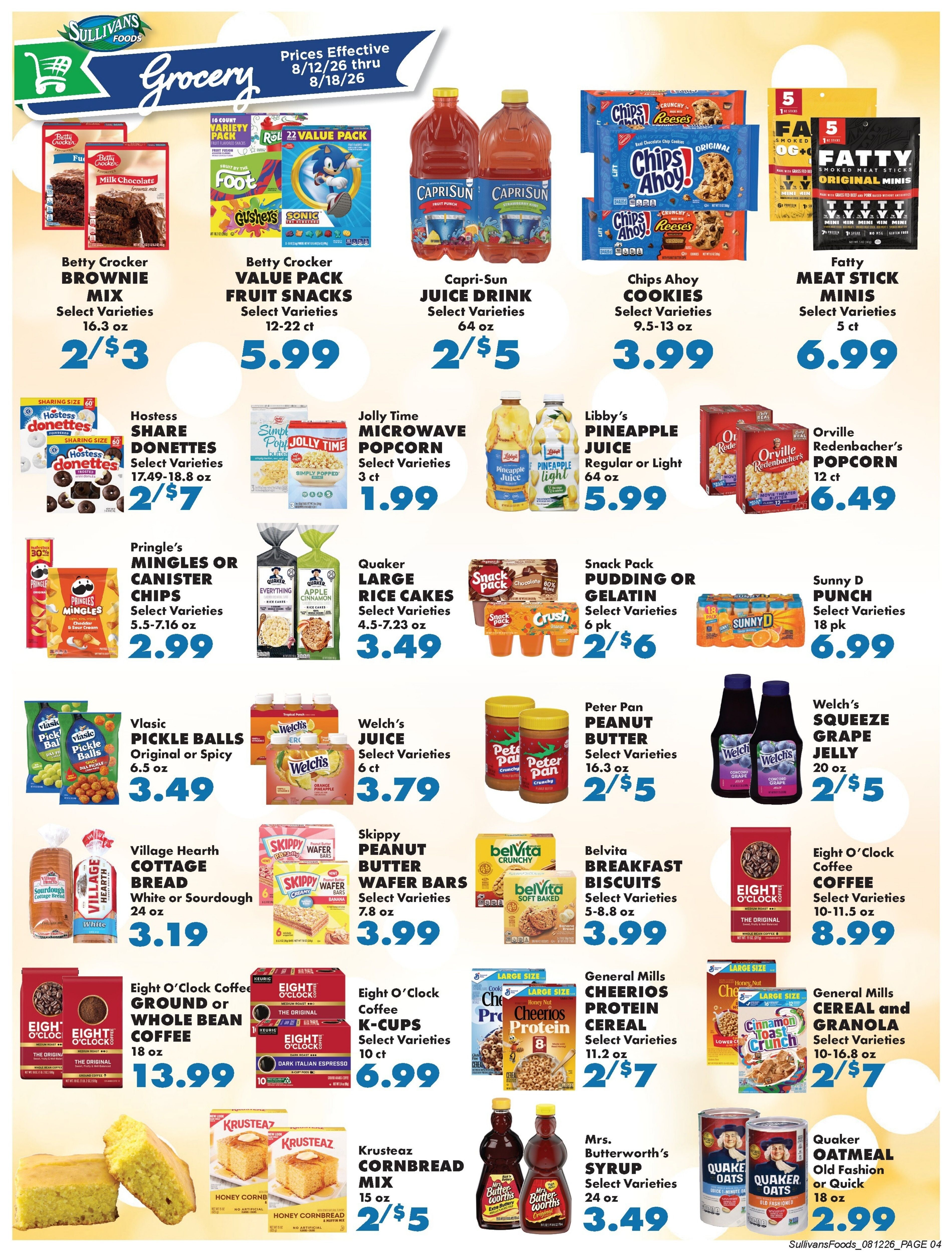 Sullivan's Foods (Illinois) Weekly Ad August 12 - 18, 2026