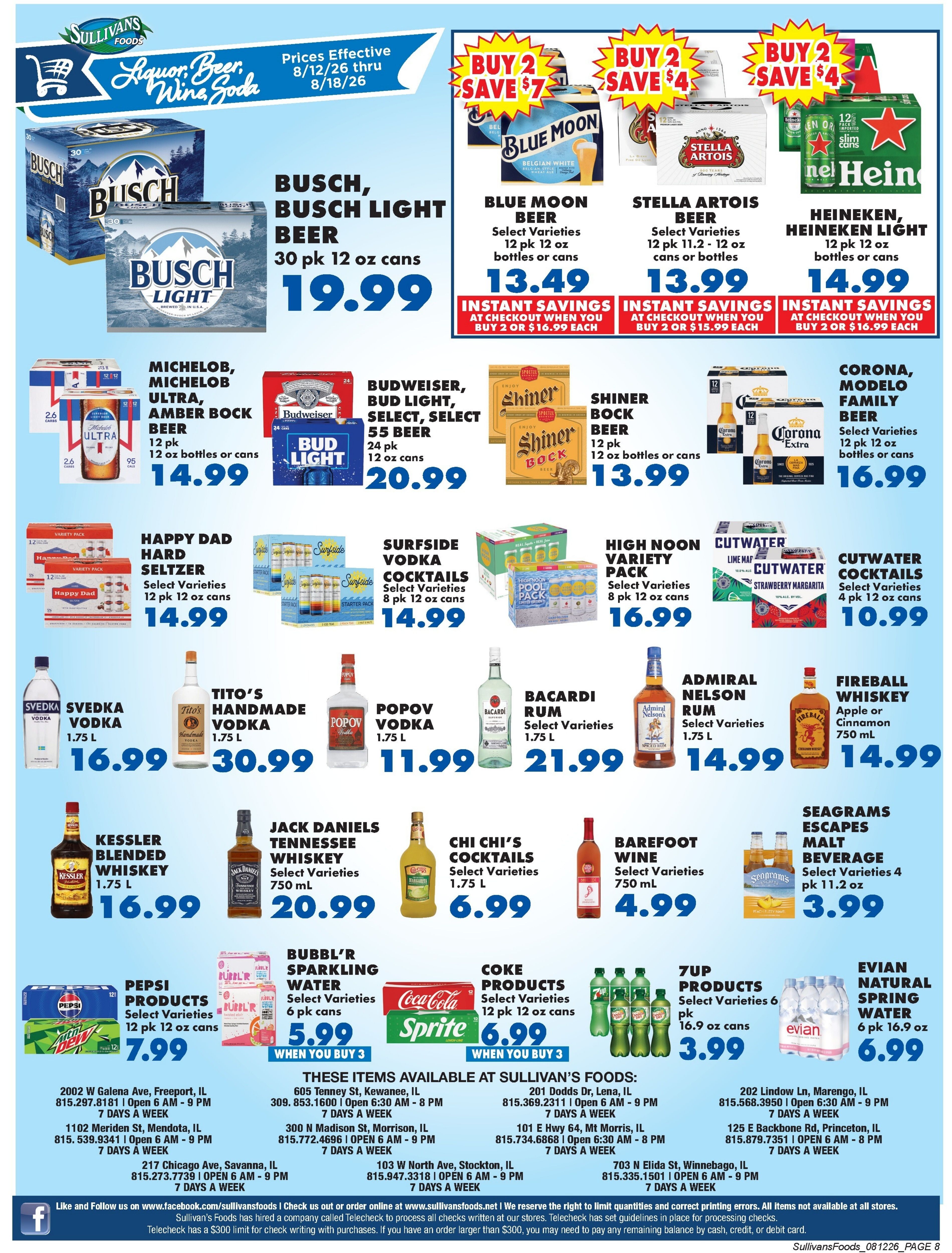 Sullivan's Foods Weekly Ad August 12 - 18, 2026