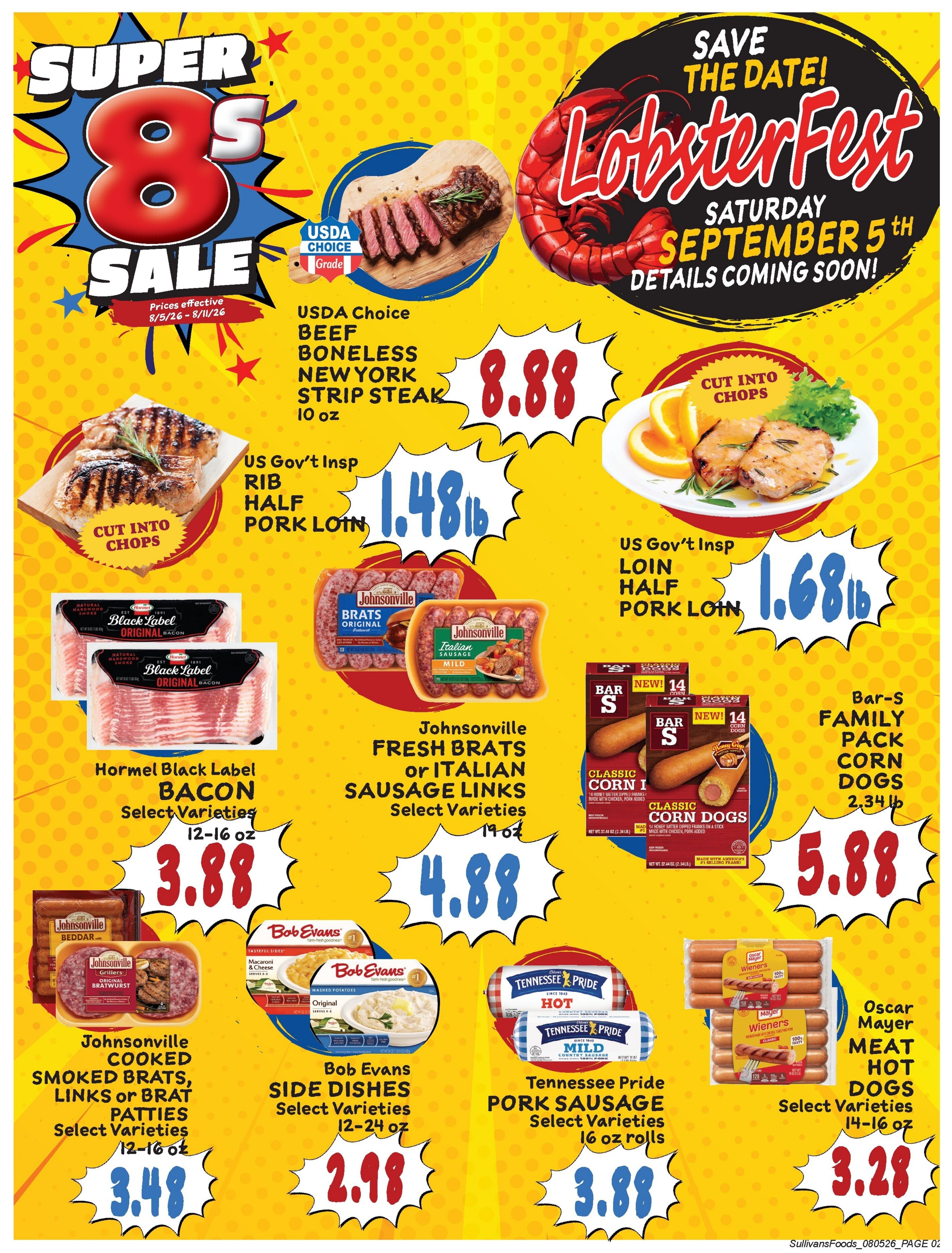 Sullivan's Foods (Freeport and other locations, IL) Weekly Ad August 5 - 11, 2026