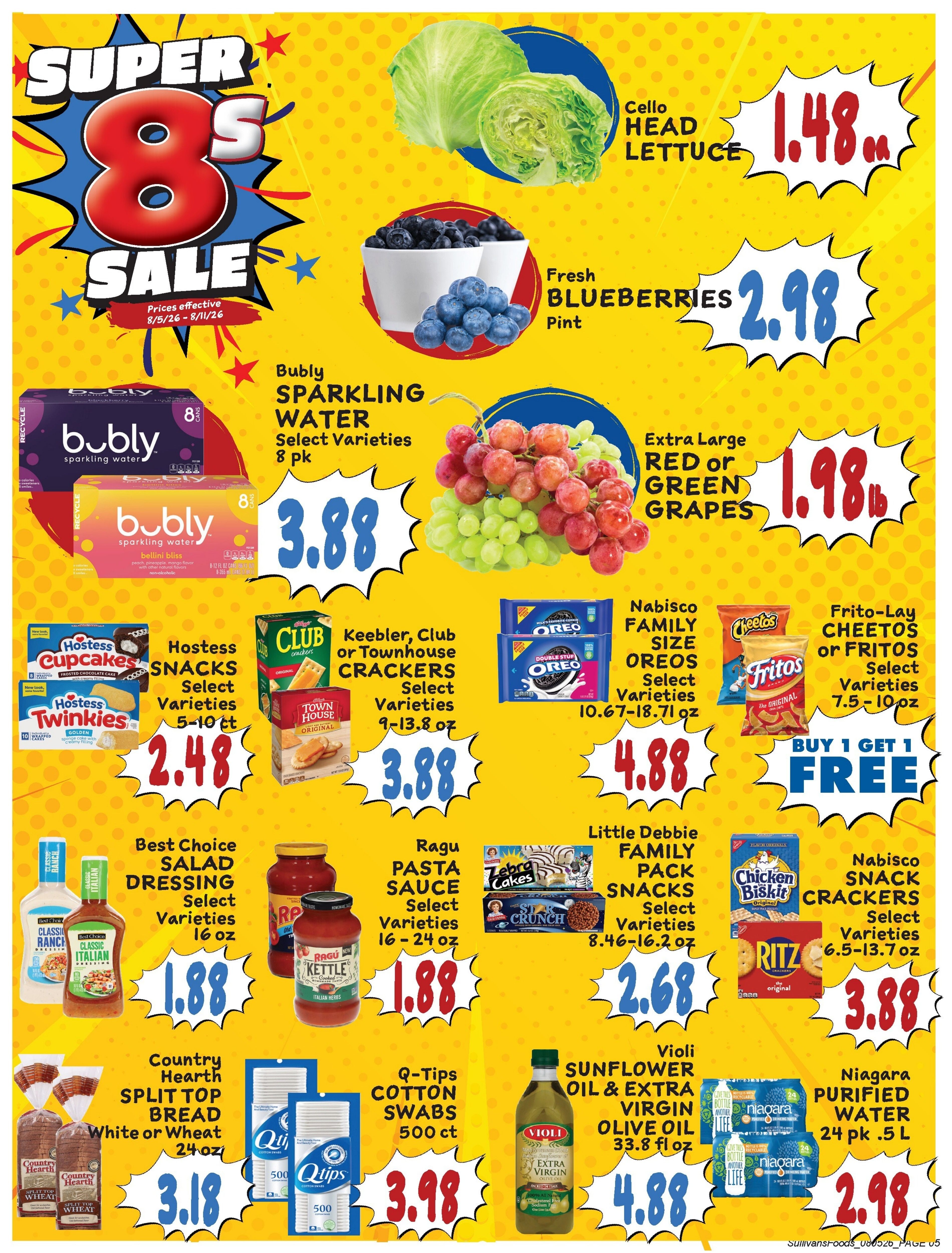 Sullivan's Foods (Freeport and other locations, IL) Weekly Ad August 5 - 11, 2026