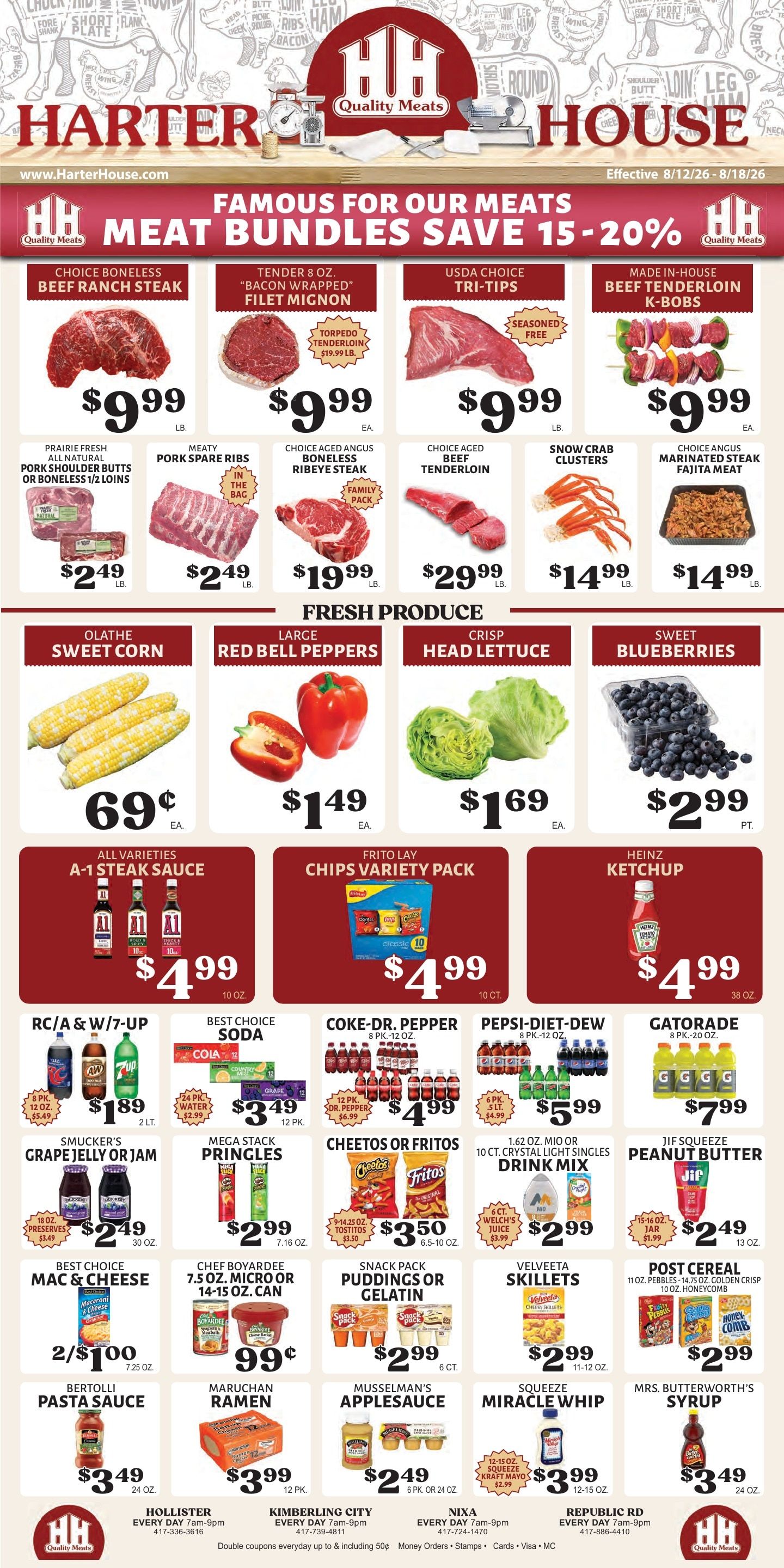 Harter House Weekly Ad August 12 - 18, 2026