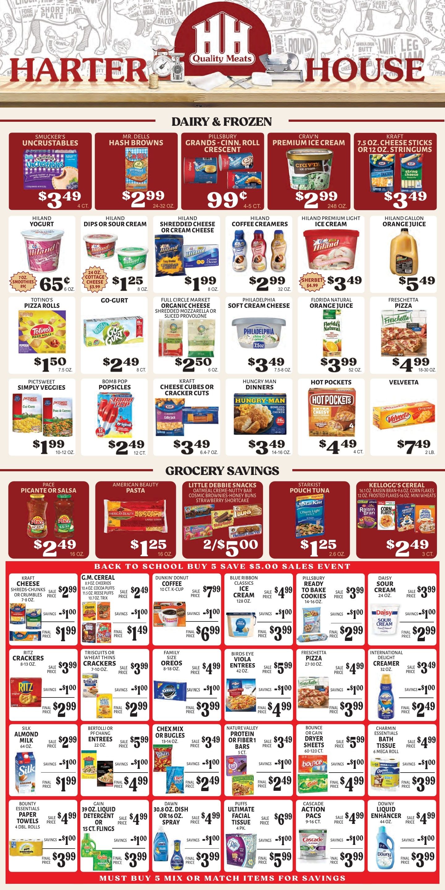 Harter House Weekly Ad August 12 - 18, 2026