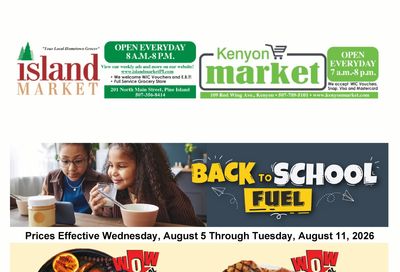 Kenyon Market Weekly Ad August 5 - 11, 2026