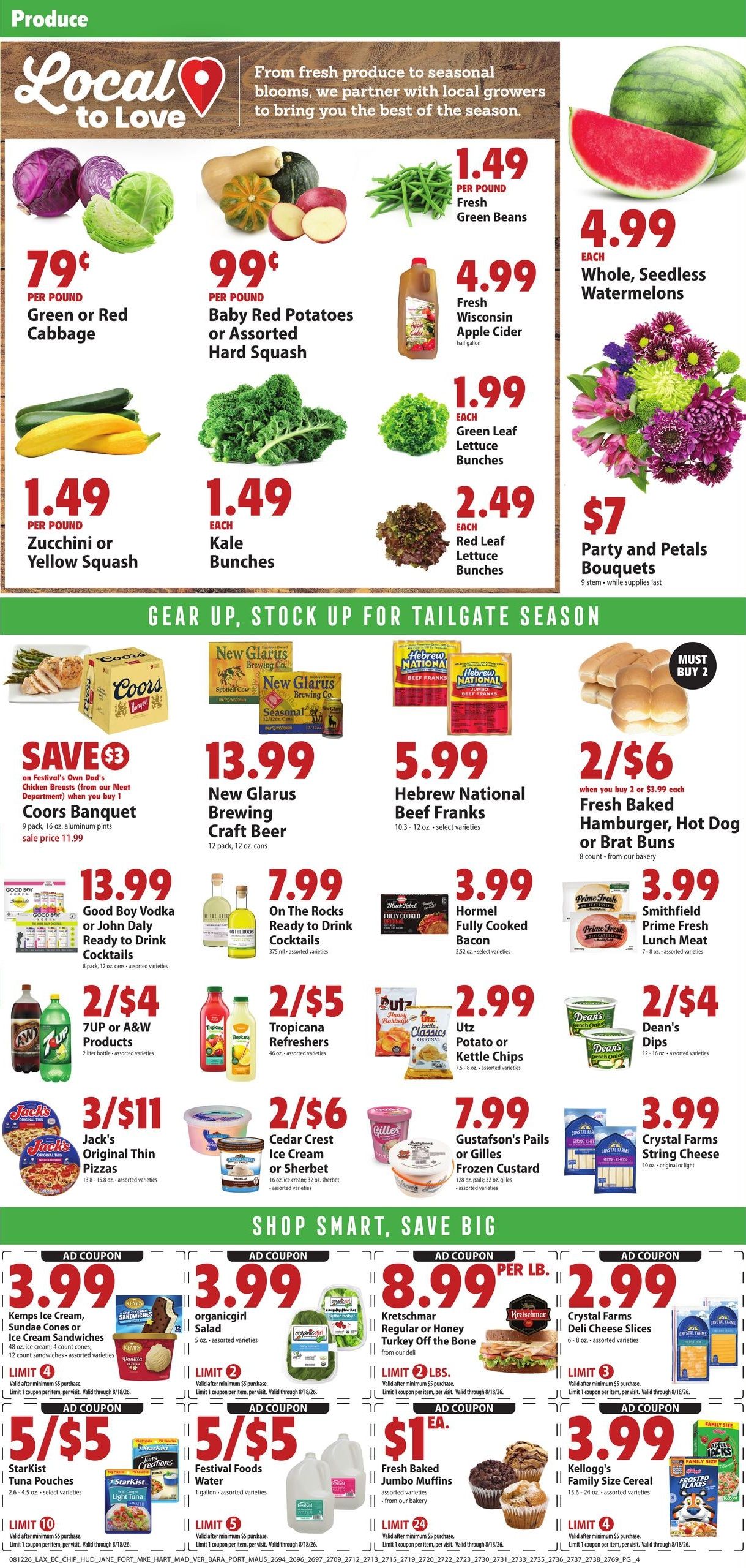 Festival Foods (Eau Claire Area, WI) Weekly Ad (promoted) Weekly Ad August 12 - 18, 2026