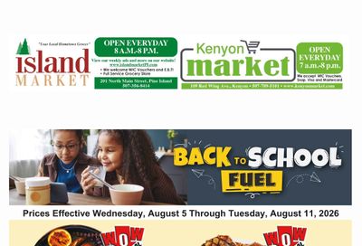 Island Market Weekly Ad August 5 - 11, 2026