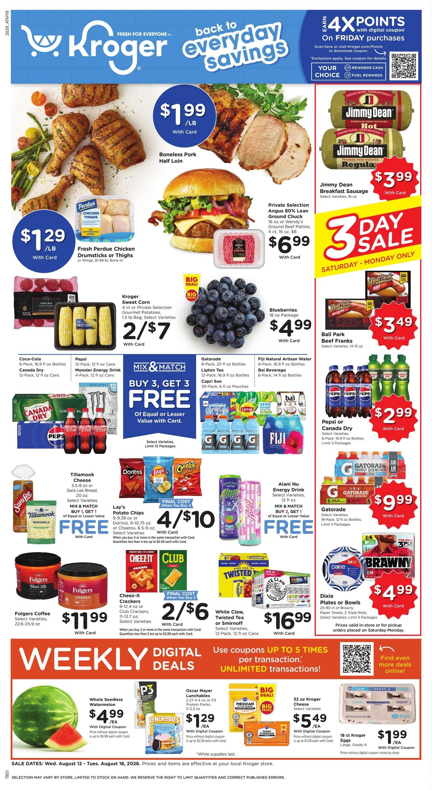 Kroger (GA, SC) Weekly Ad August 12 - 18, 2026