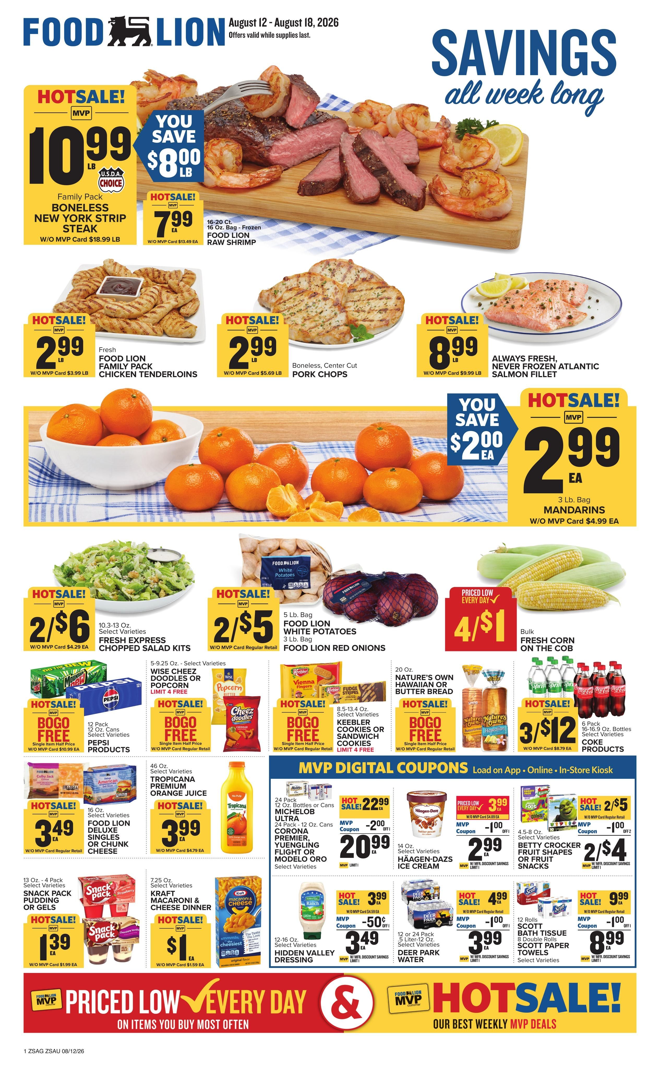 Food Lion (Aiken Area, SC) Weekly Ad August 12 - 18, 2026
