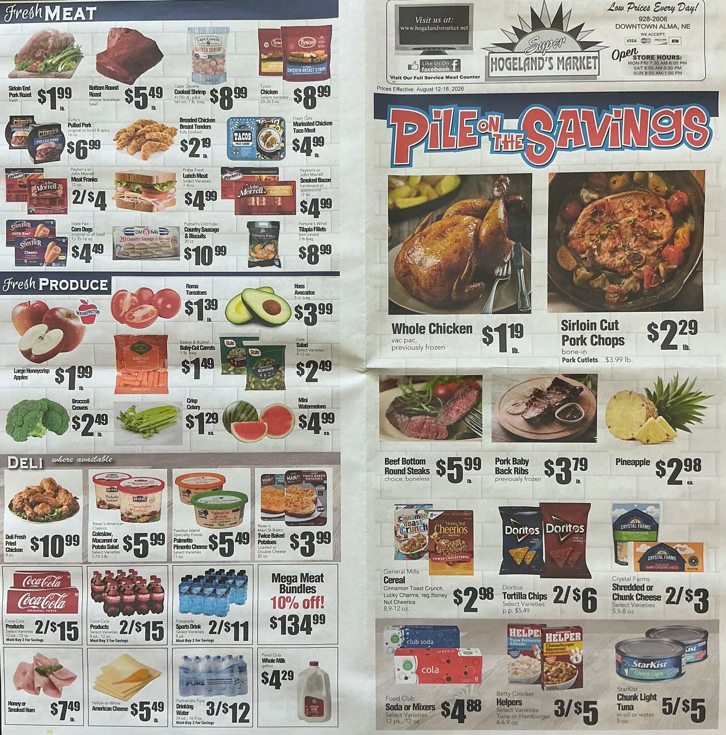 Hogeland's Market Weekly Ad August 12 - 18, 2026