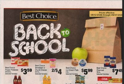Red's Hometown Market Back to School Weekly Ad August 12 - September 7, 2026