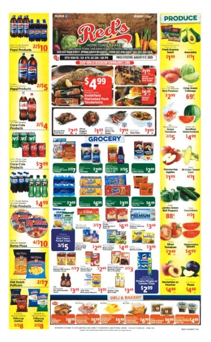 Red's Hometown Market Weekly Ad August 14 - 20, 2026