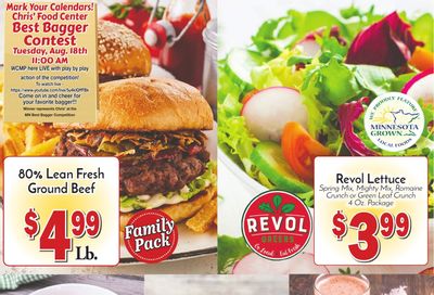 Chris' Food Center Weekly Ad August 10 - 16, 2026