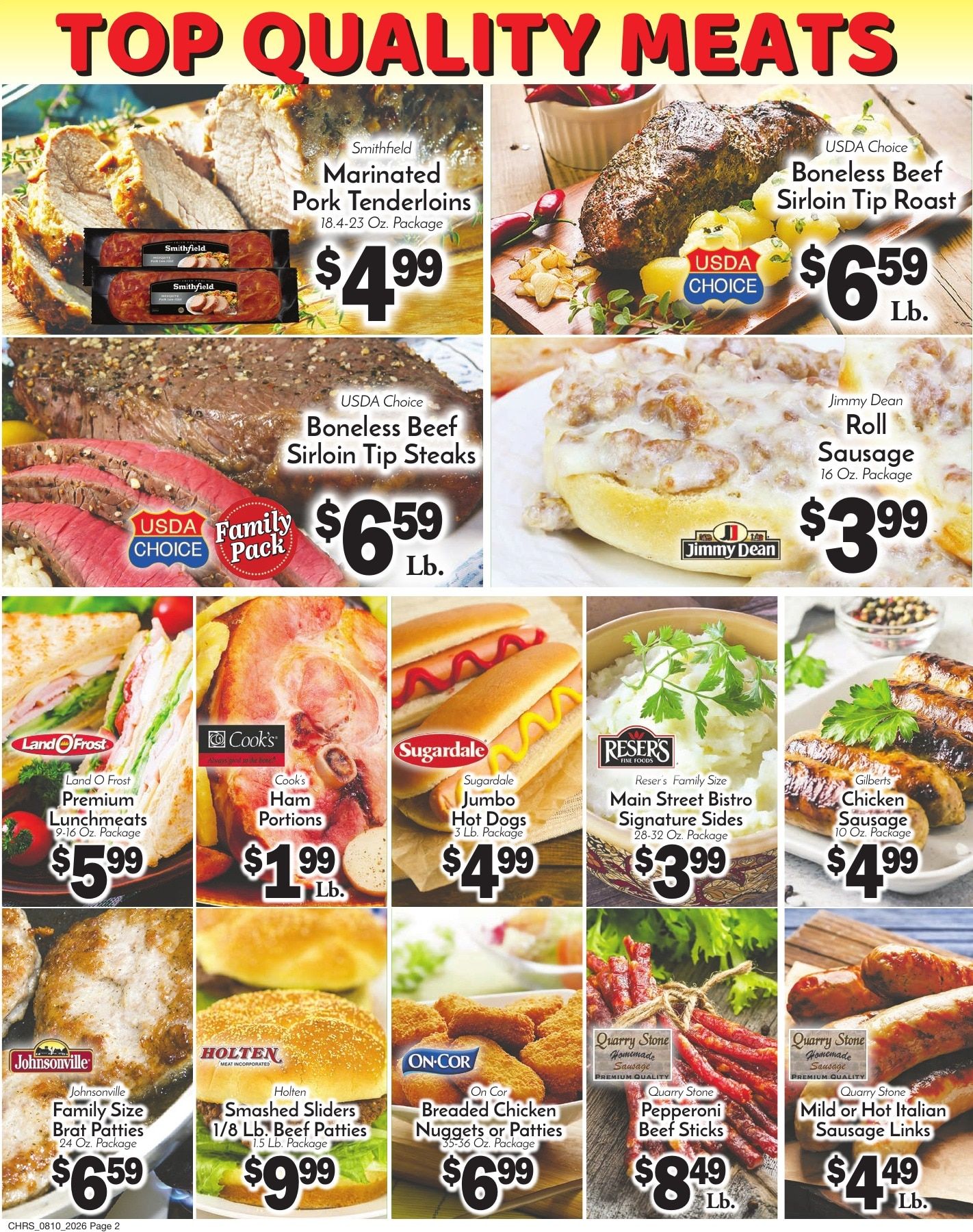 Chris' Food Center Weekly Ad August 10 - 16, 2026