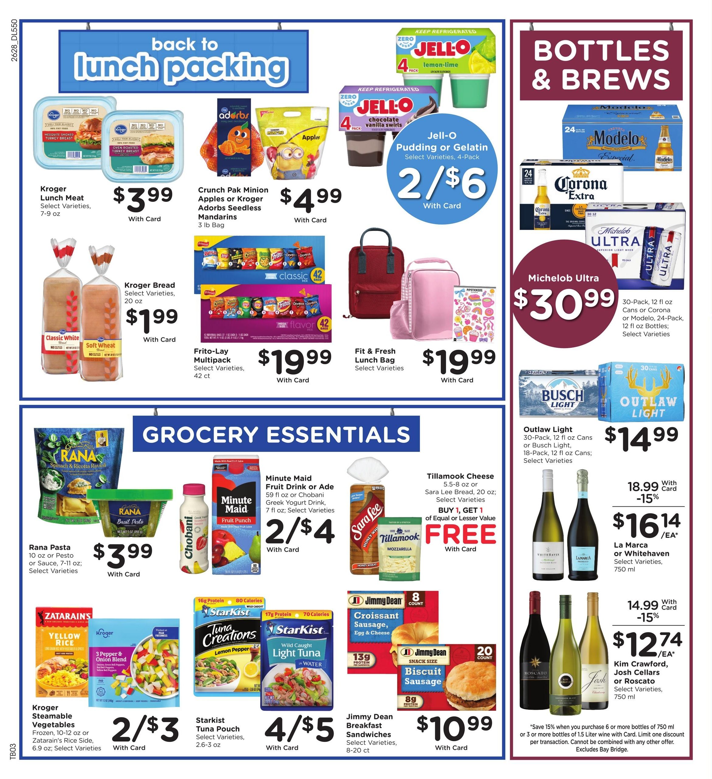 Kroger (West Memphis–Memphis Area, AR–TN) Weekly Ad August 12 - 18, 2026
