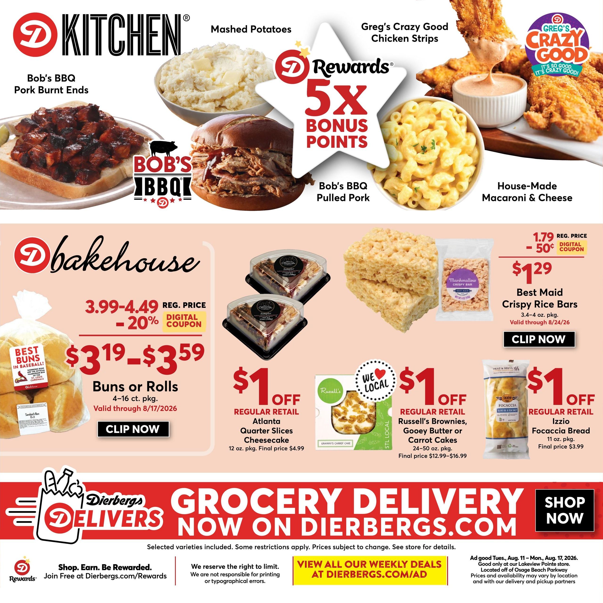 Dierbergs (Jefferson City–Saint Thomas Area, MO) Weekly Ad August 11 - 17, 2026