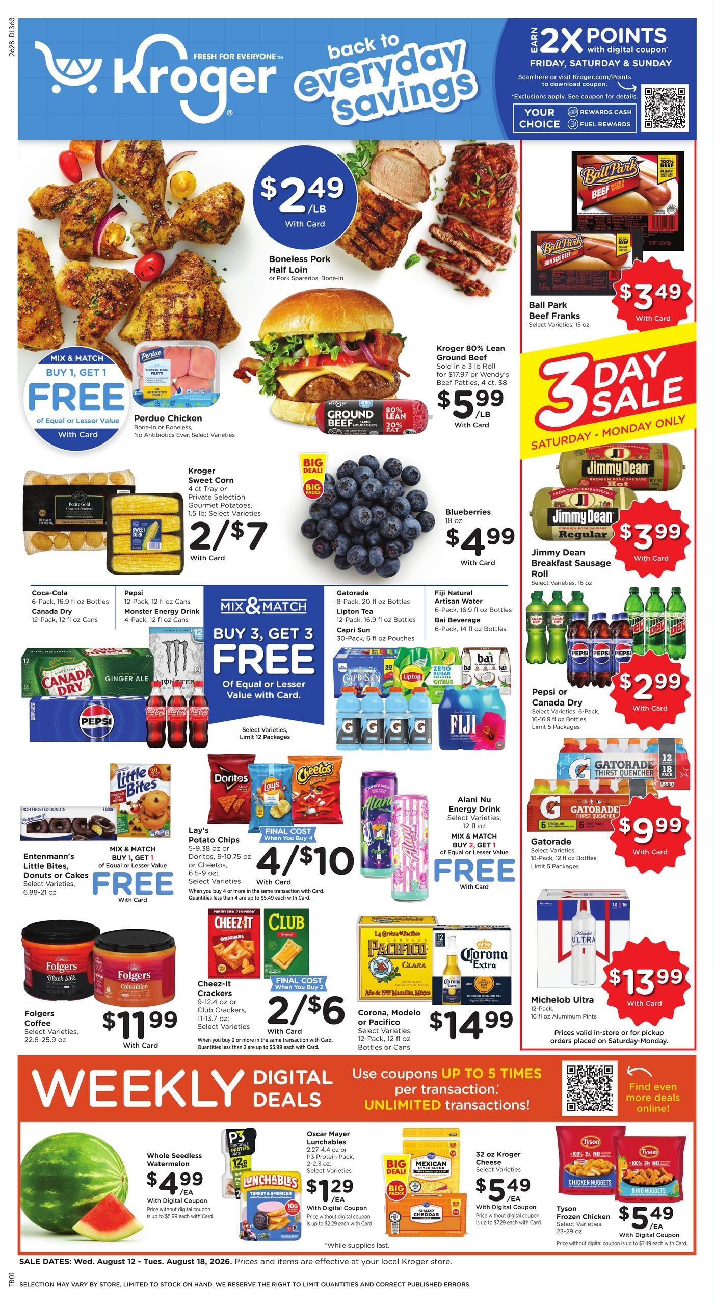 Kroger (Jackson–Pearl Area, MS) Weekly Ad August 12 - 18, 2026