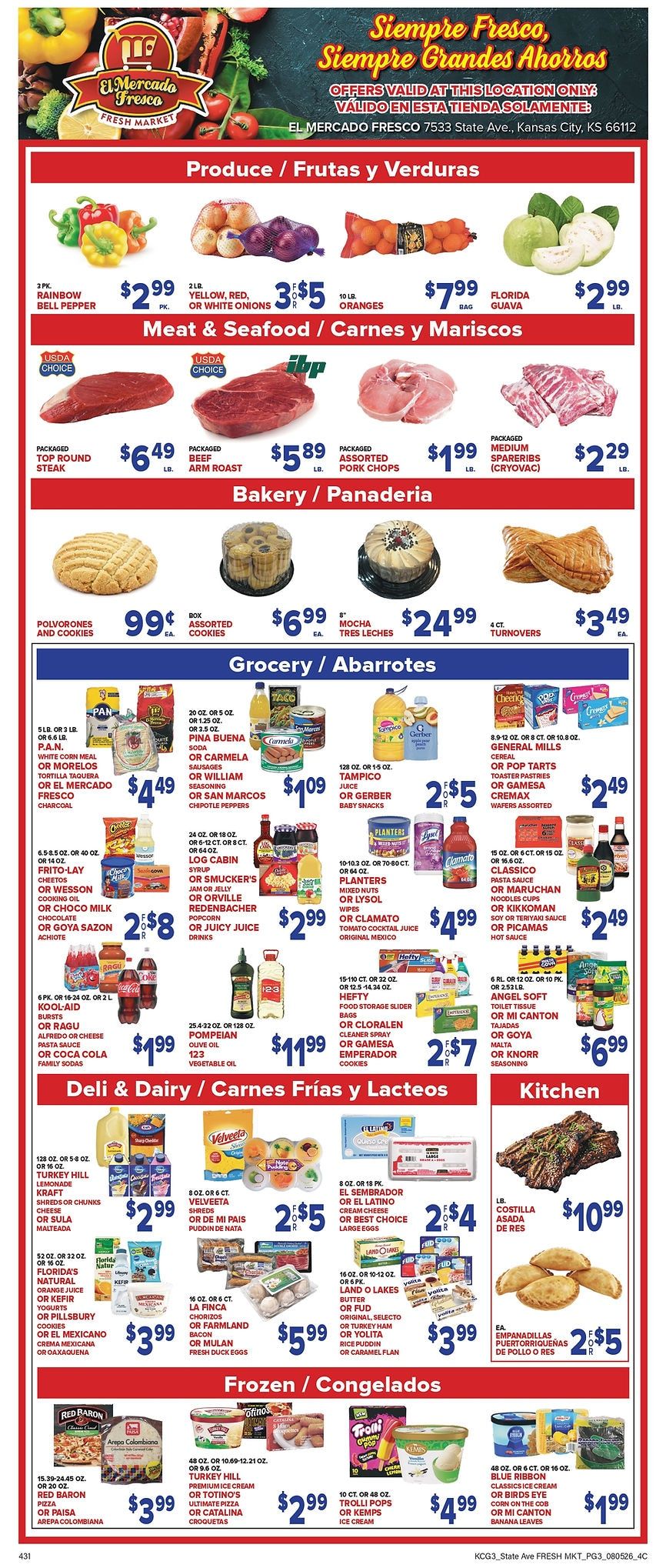 El Mercado Fresco (Kansas City, KS) Weekly Ad August 5 - 11, 2026