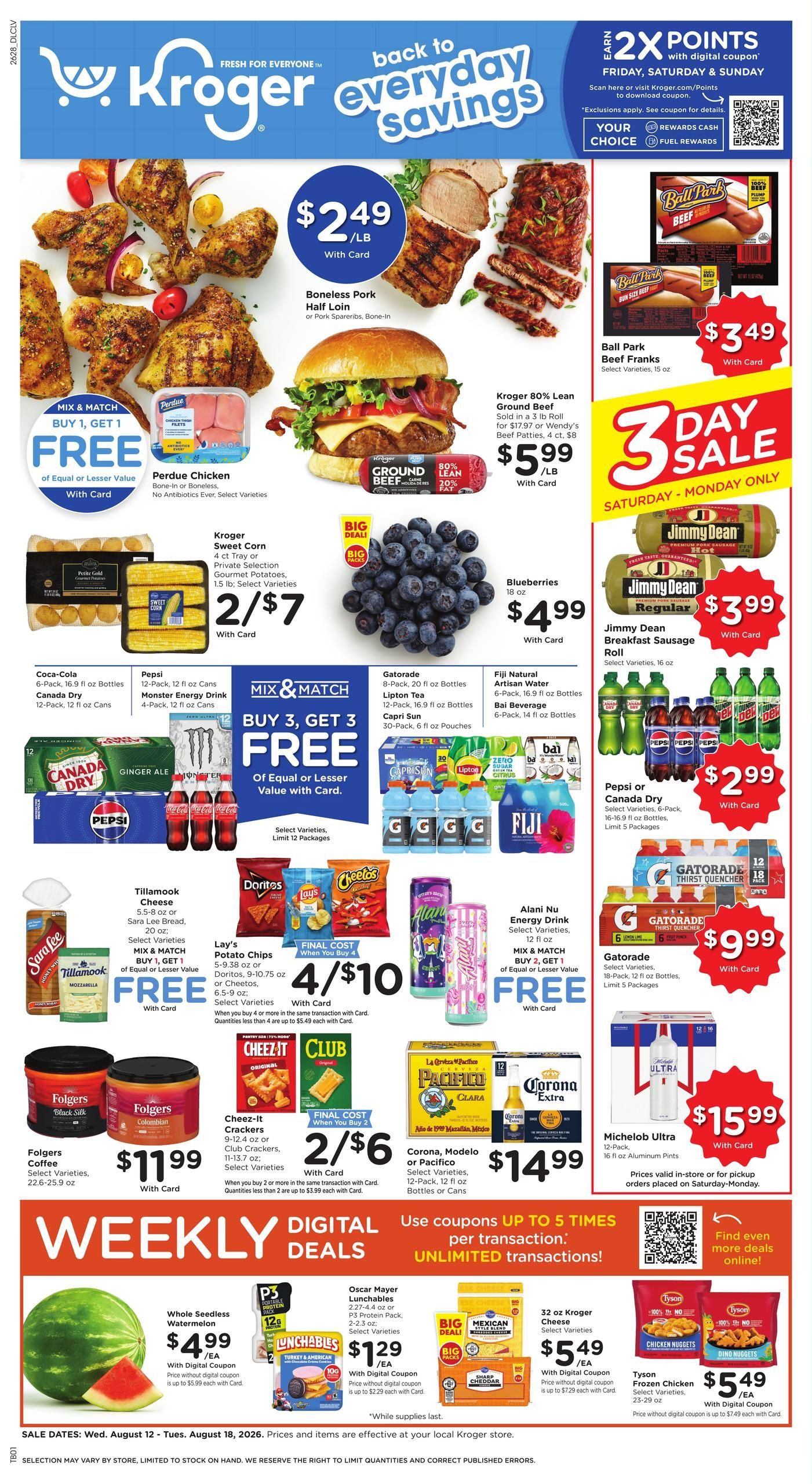 Kroger (Greenville–Clarksdale Area, MS) Weekly Ad August 12 - 18, 2026