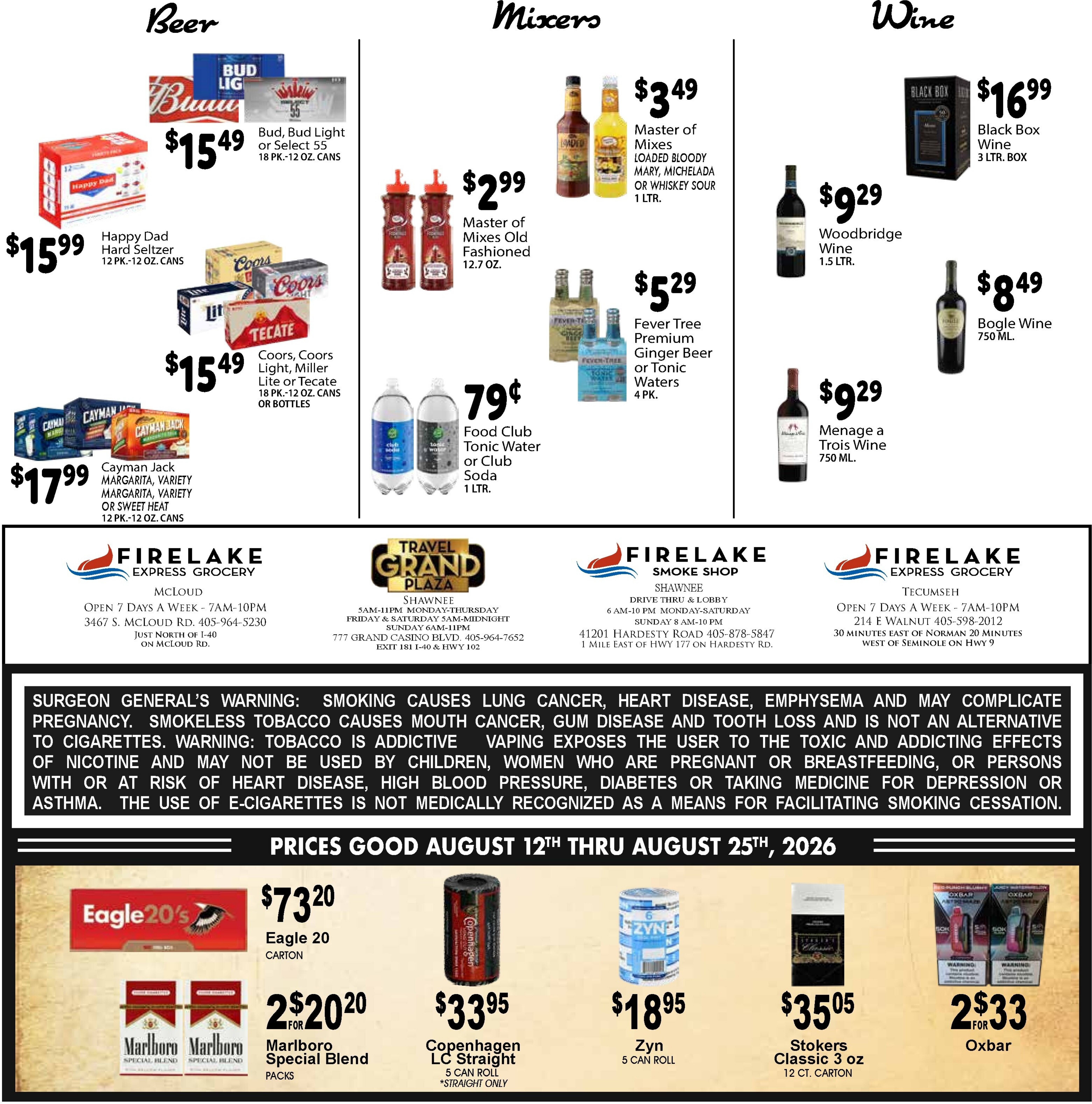 FireLake Discount Foods Weekly Ad August 12 - 18, 2026