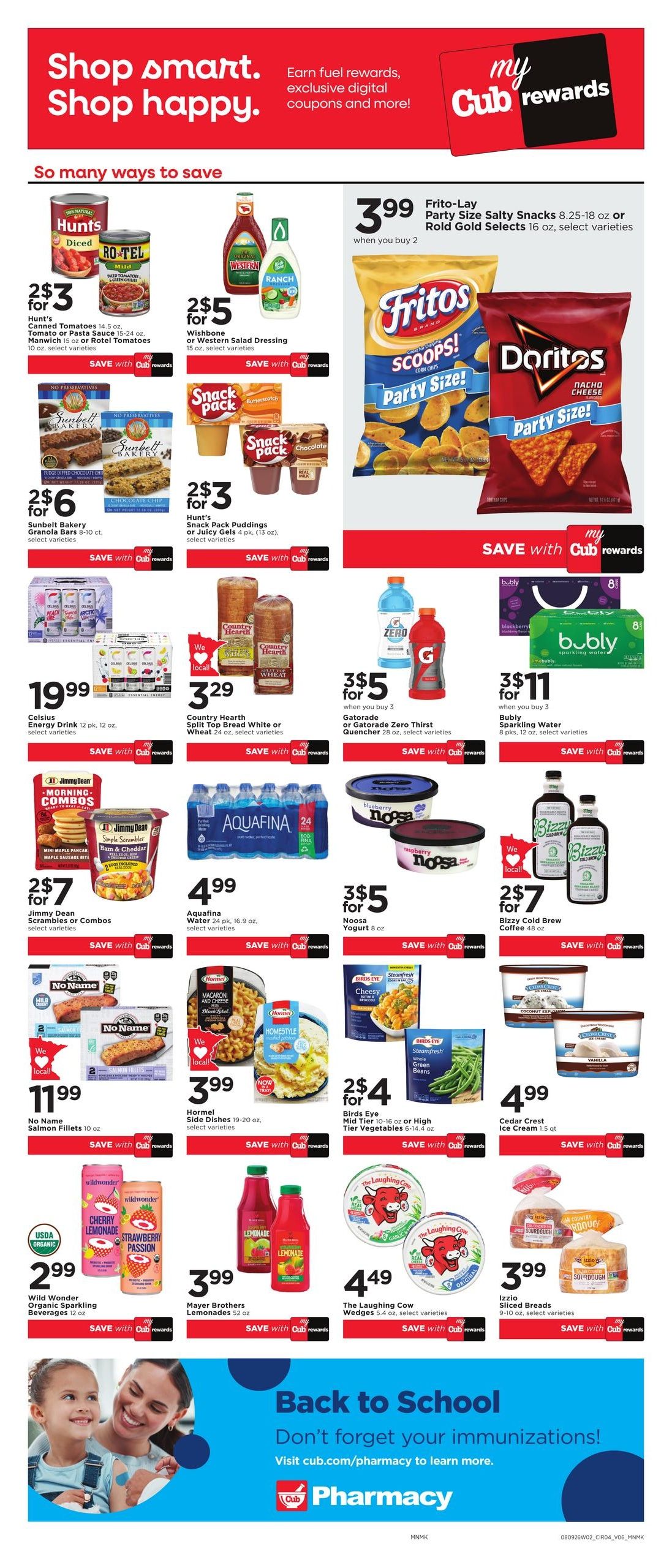 Cub Foods (MN) Weekly Savings Weekly Ad August 9 - 15, 2026