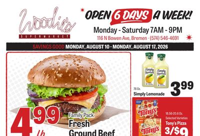 Woodie's Supermarket Weekly Ad August 10 - 16, 2026