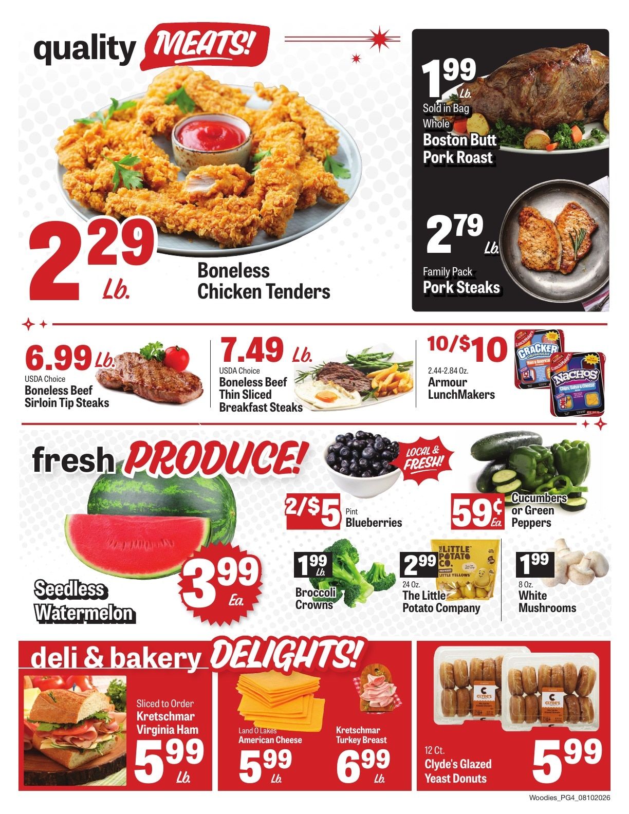 Woodie's Supermarket Weekly Ad August 10 - 16, 2026