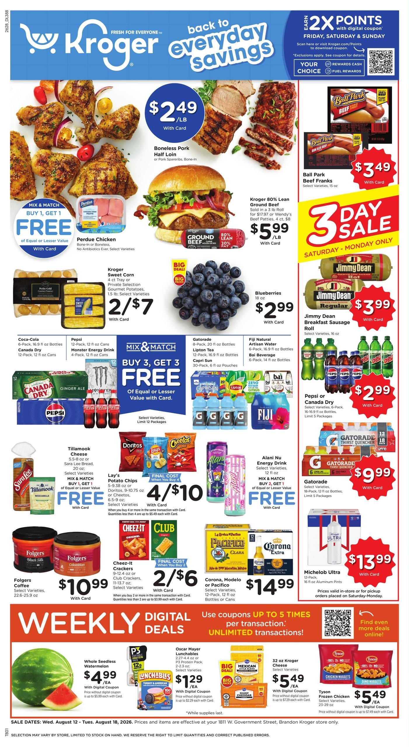 Kroger (Brandon Area, MS) Weekly Ad August 12 - 18, 2026