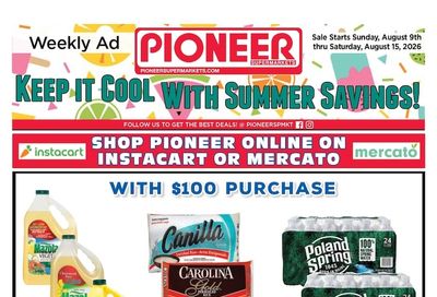 Pioneer on 5th Weekly Ad August 9 - 15, 2026