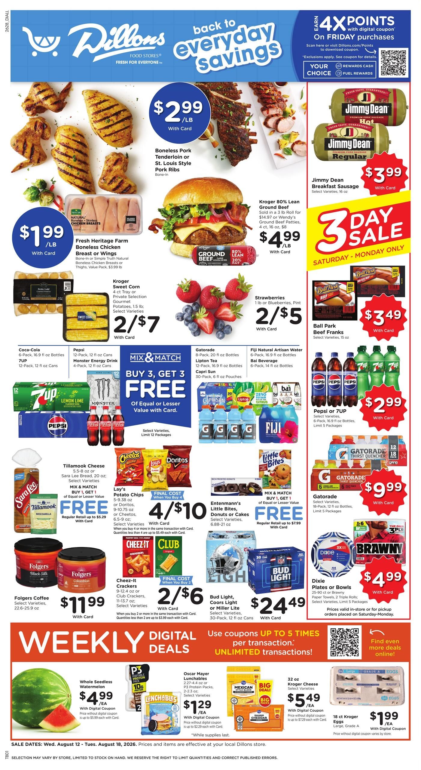 Dillons (KS, OK) Weekly Ad August 12 - 18, 2026