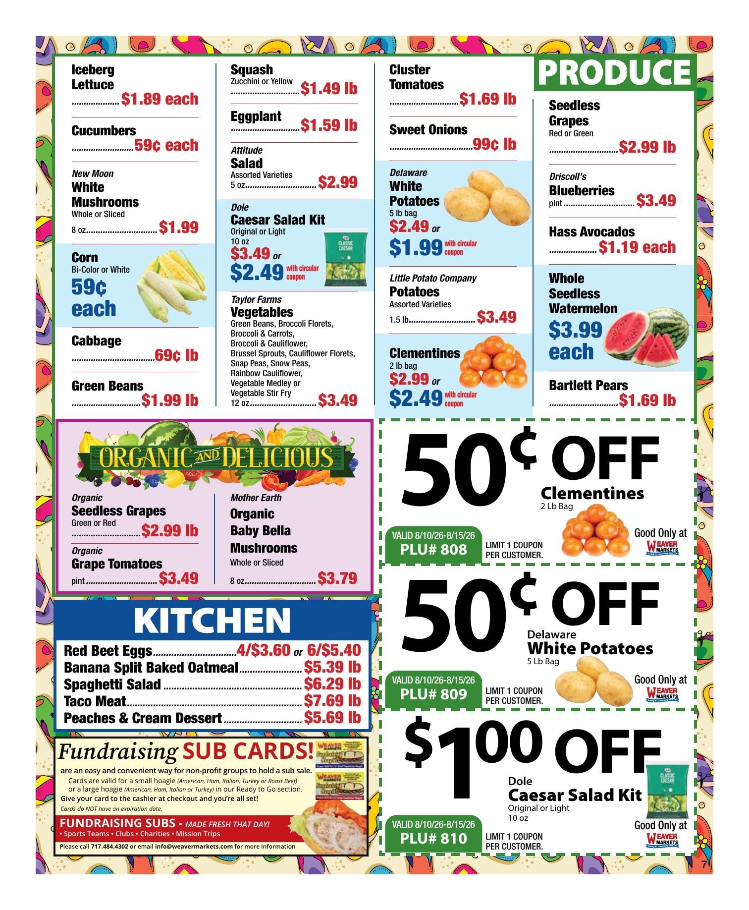 Weaver Markets Weekly Ad August 10 - 15, 2026