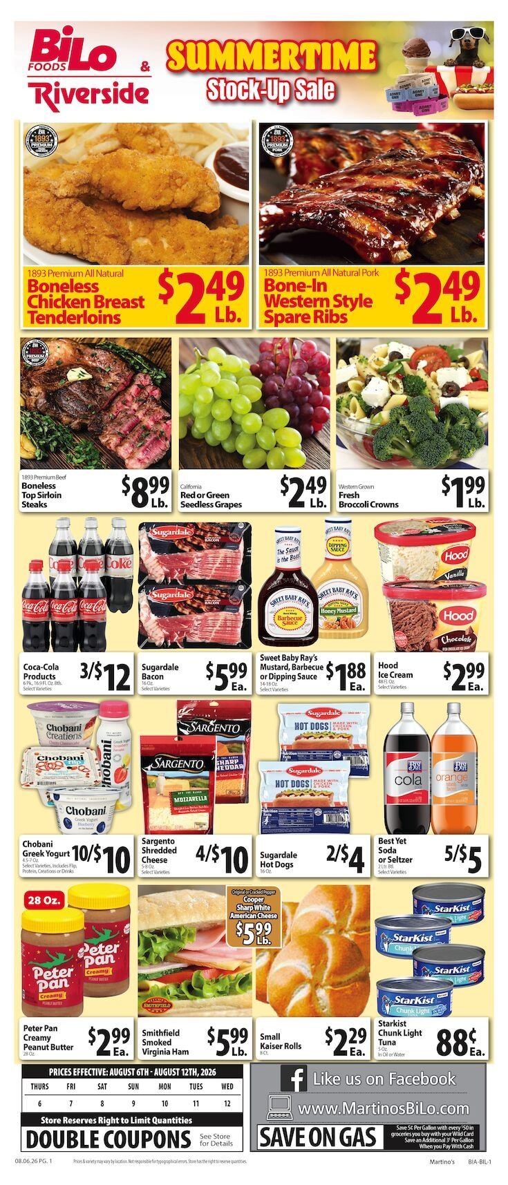 Martino's BI-LO Weekly Ad August 7 - 13, 2026