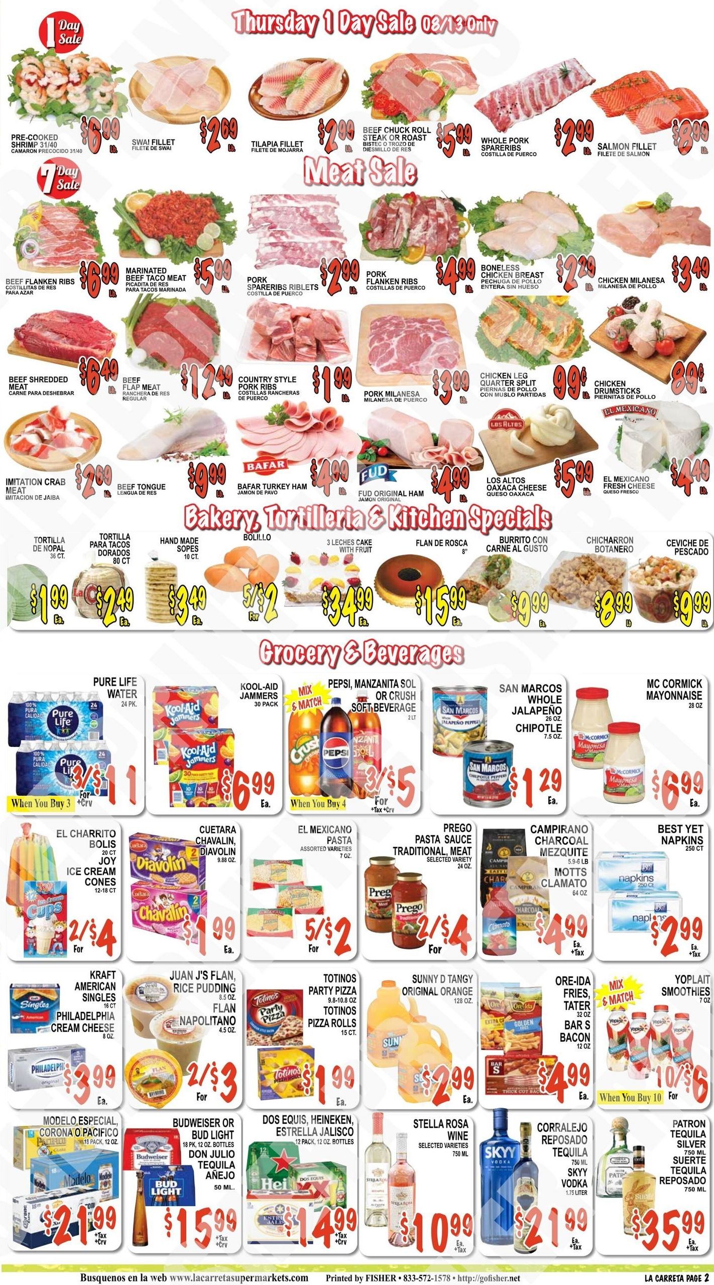 La Carreta Supermarkets Weekly Ad August 12 - 18, 2026