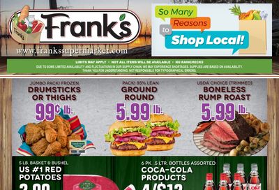 Frank's Supermarket Weekly Ad August 6 - 12, 2026