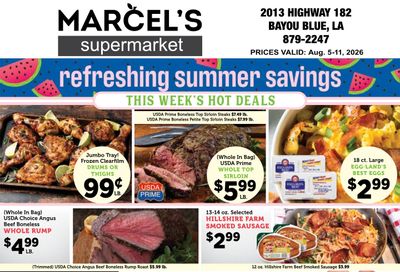 Marcel's Supermarket Weekly Ad August 5 - 11, 2026