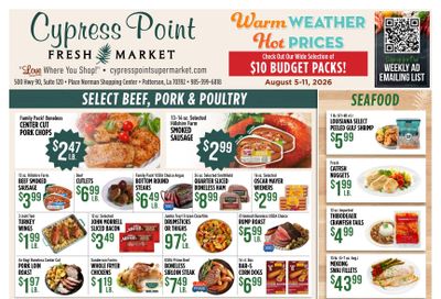 Cypress Point Fresh Market Weekly Ad August 5 - 11, 2026