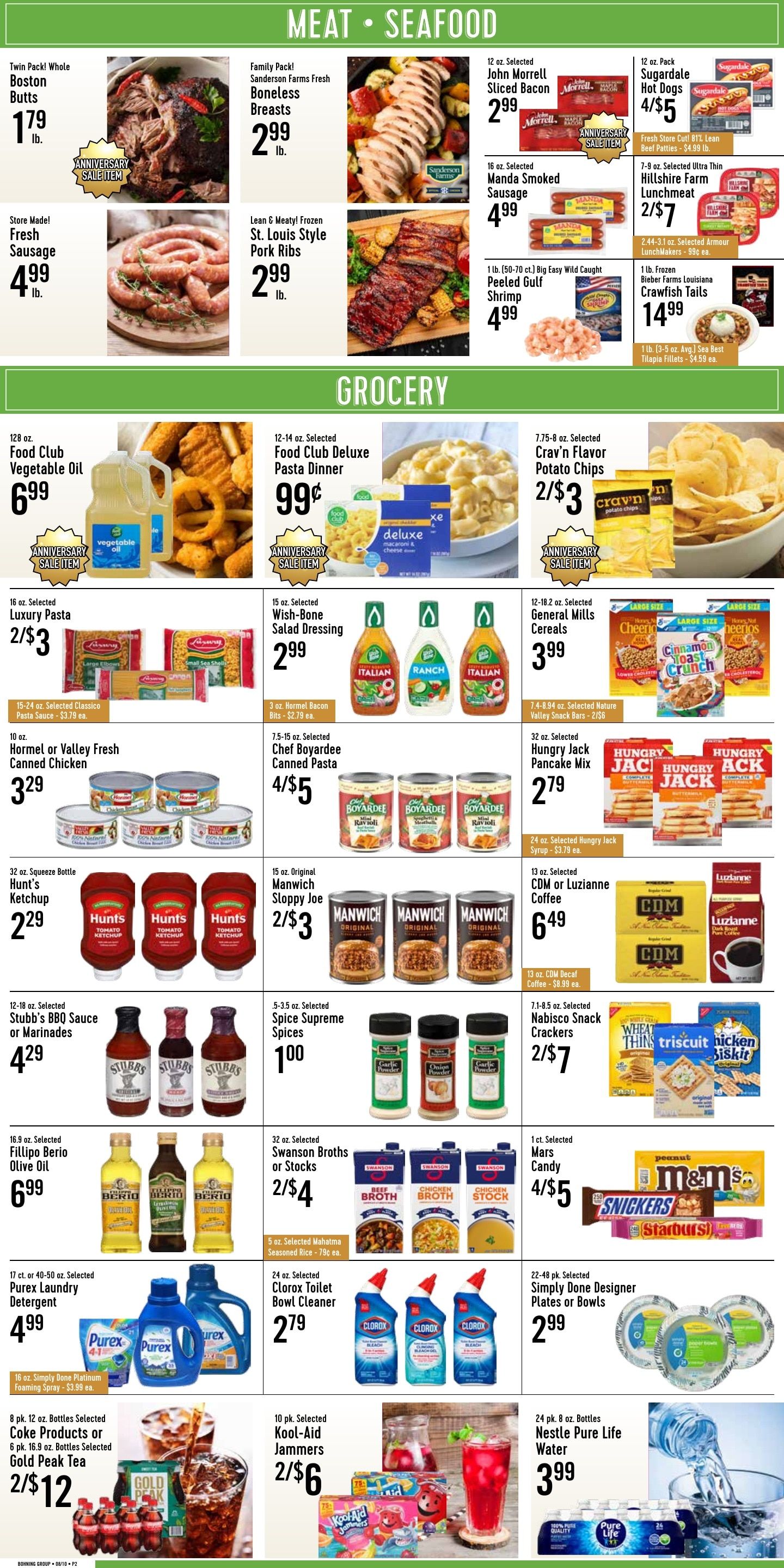 Loranger Supermarket Weekly Ad August 9 - 15, 2026