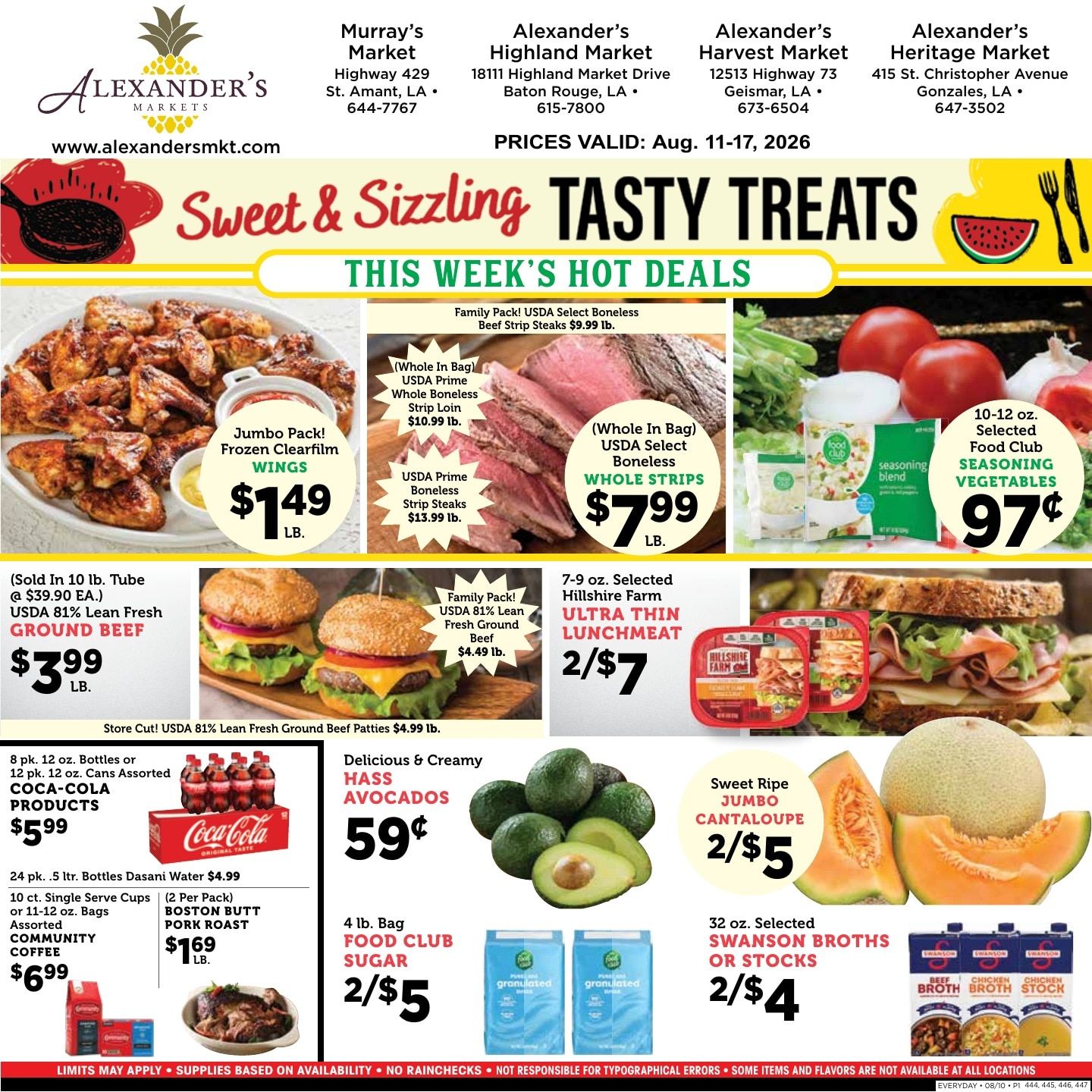 Murray's Market Weekly Ad August 11 - 17, 2026