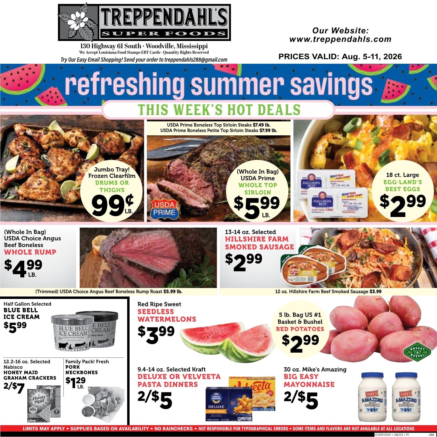Treppendahl's Super Foods Weekly Ad August 5 - 11, 2026