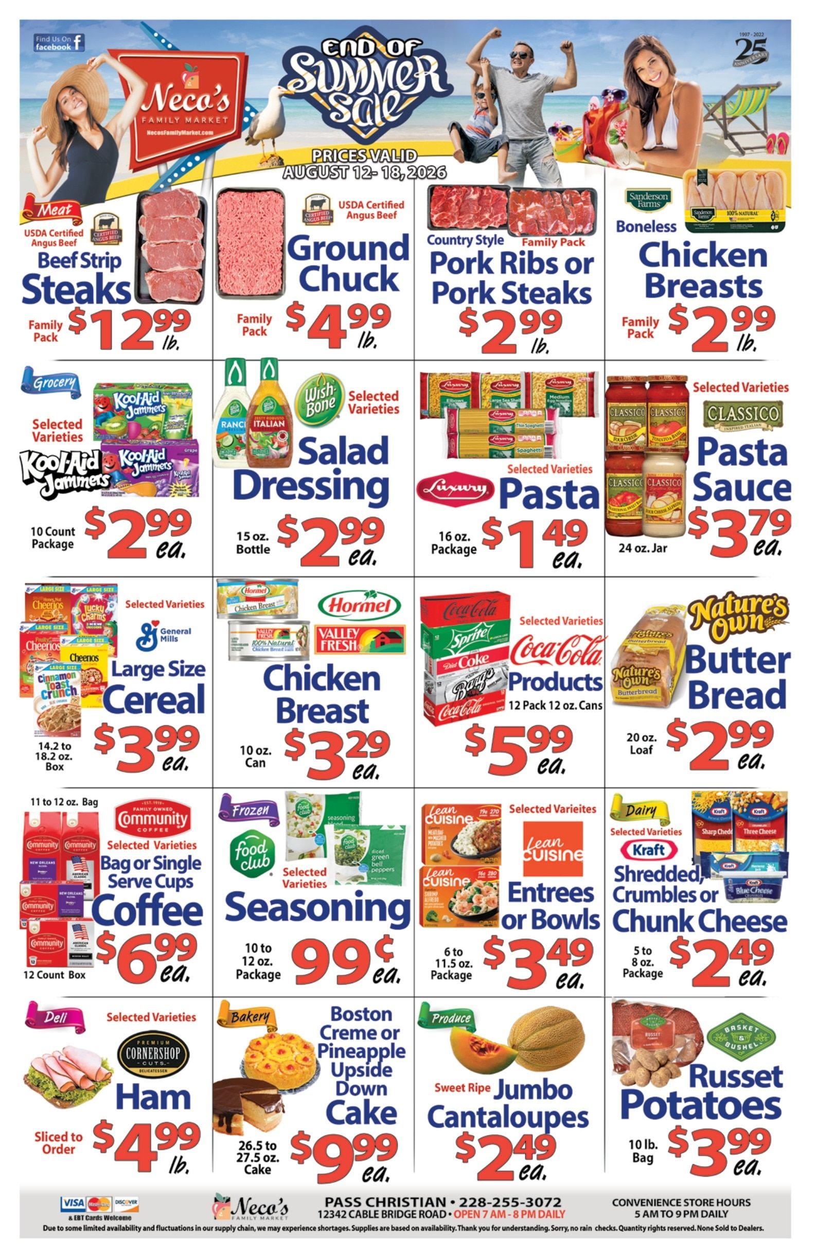Neco's Family Market Weekly Ad August 12 - 18, 2026