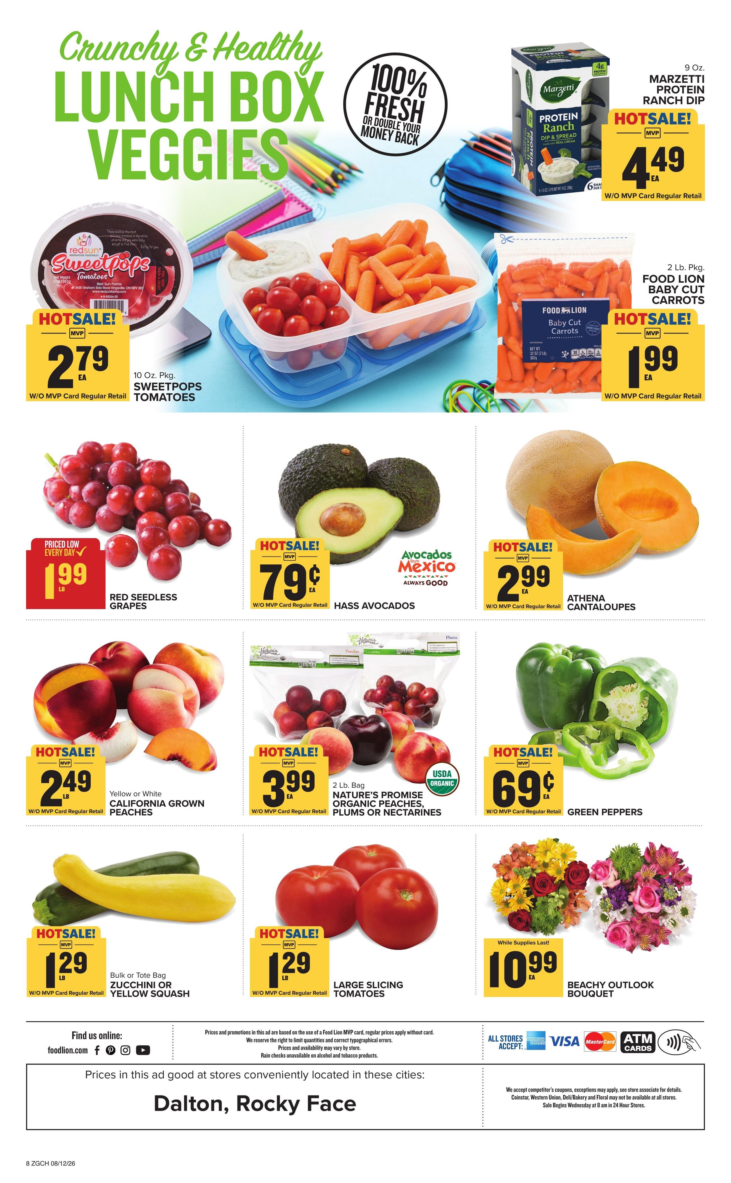 Food Lion (Dalton Area, GA) Weekly Ad August 12 - 18, 2026