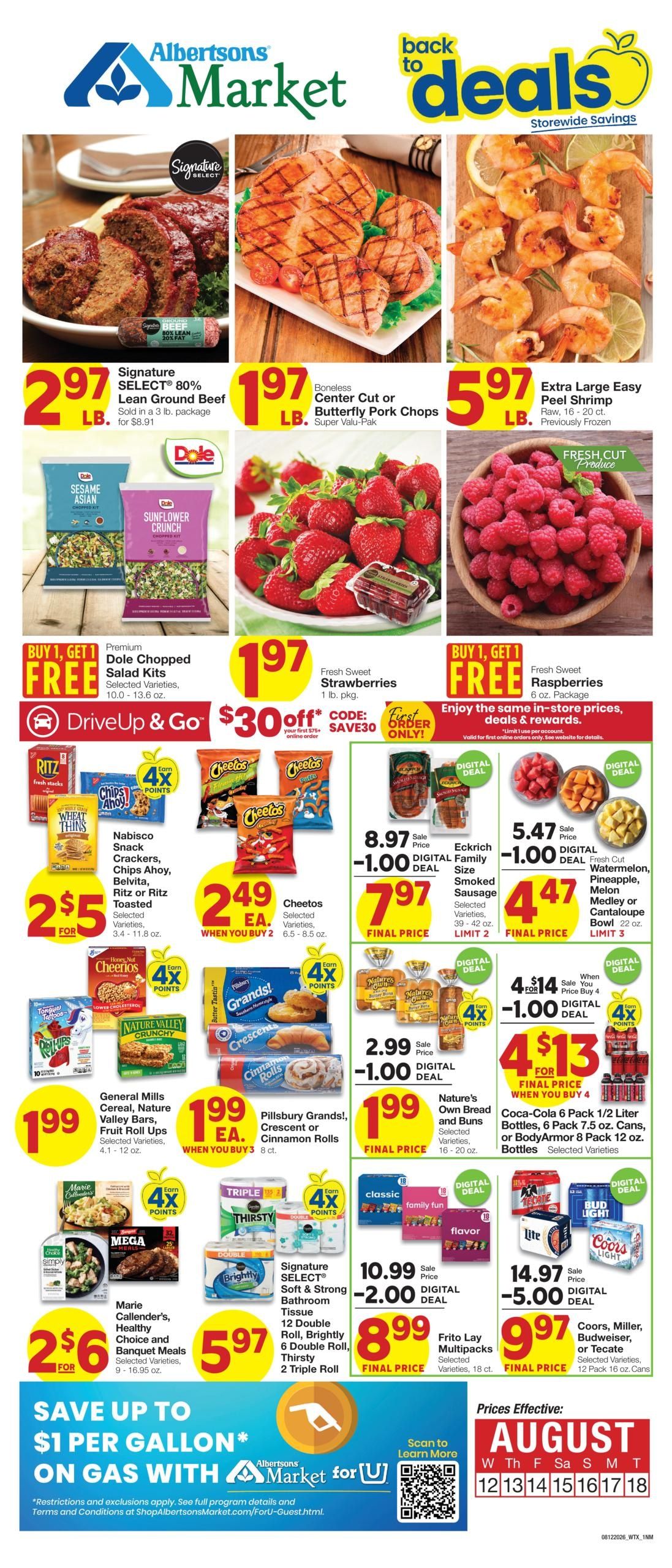 Albertsons Market (NM) Weekly Ad August 12 - 18, 2026