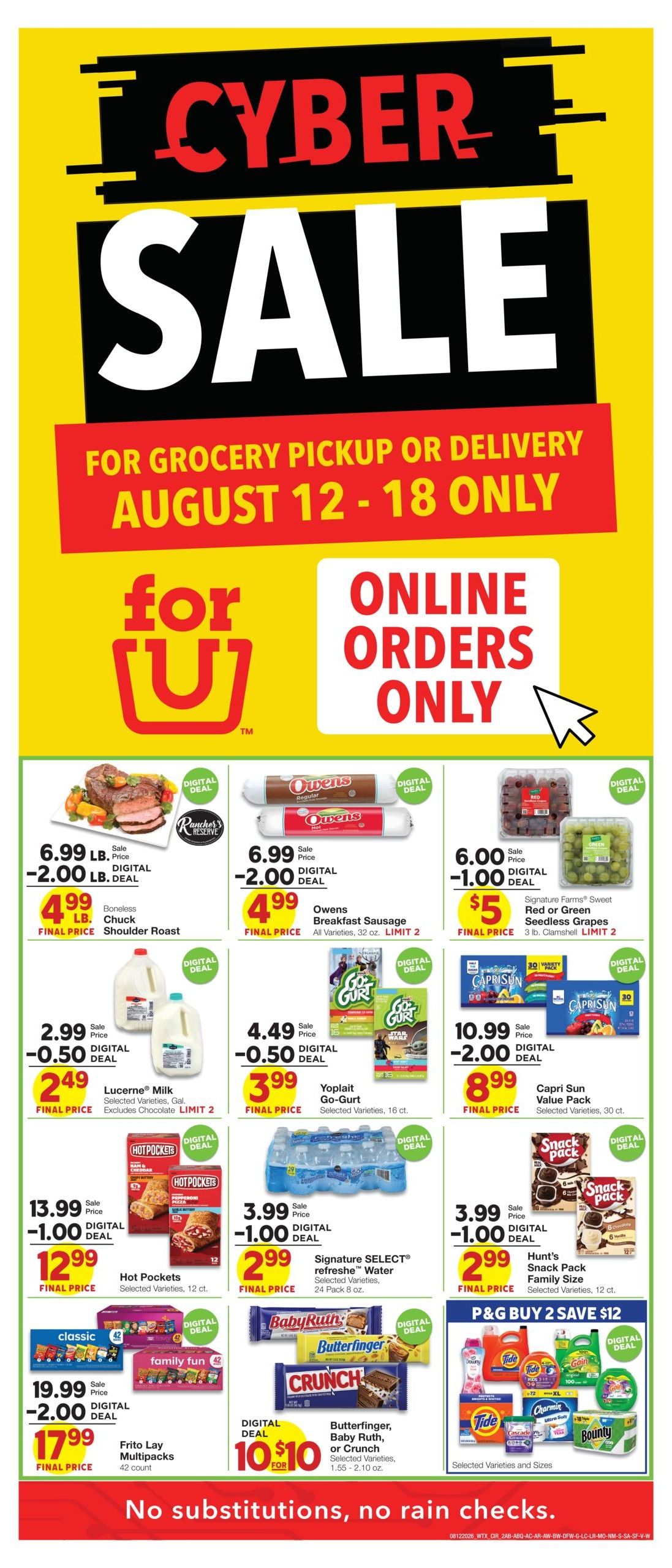 Albertsons Market (NM) Weekly Ad August 12 - 18, 2026
