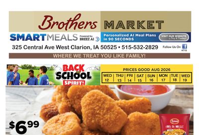 Brothers Market (Clarion, IA) Weekly Ad August 12 - 19, 2026