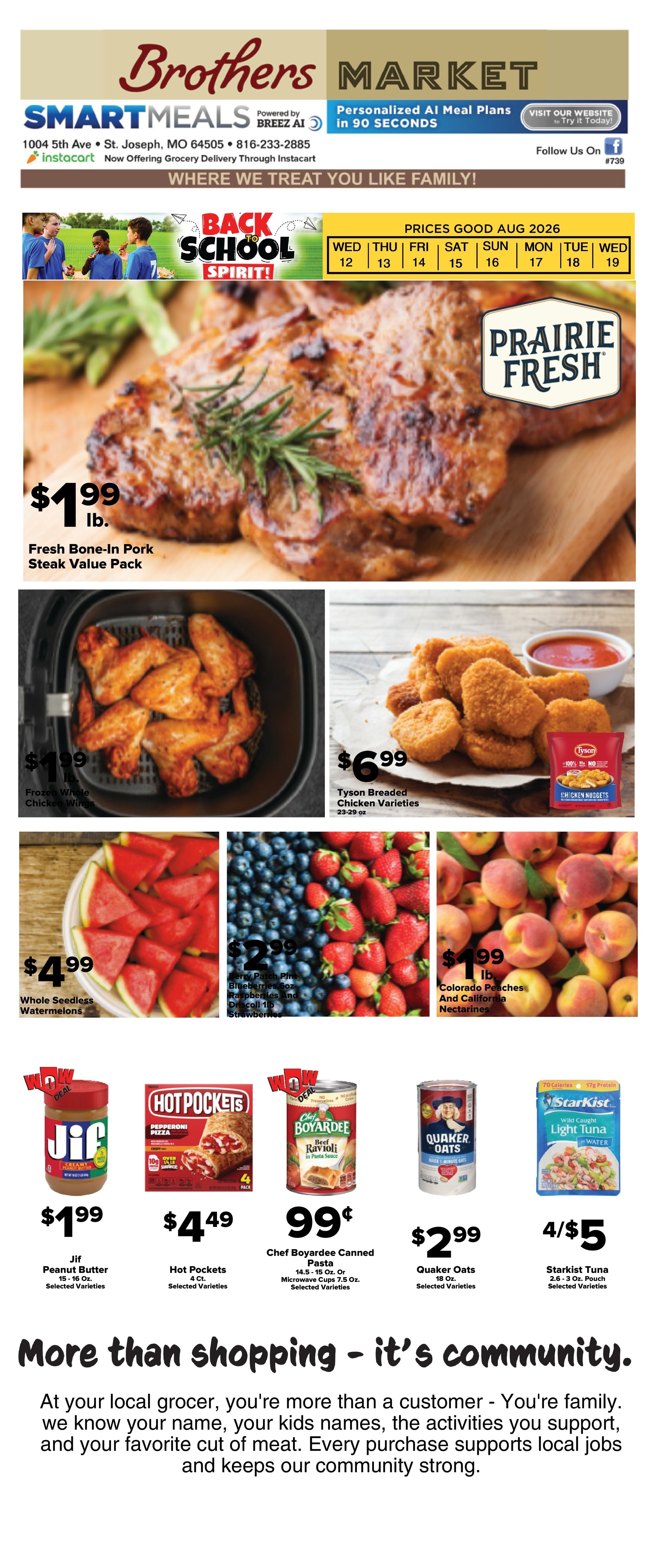 Brothers Market (St. Joseph, MO) Weekly Ad August 12 - 19, 2026