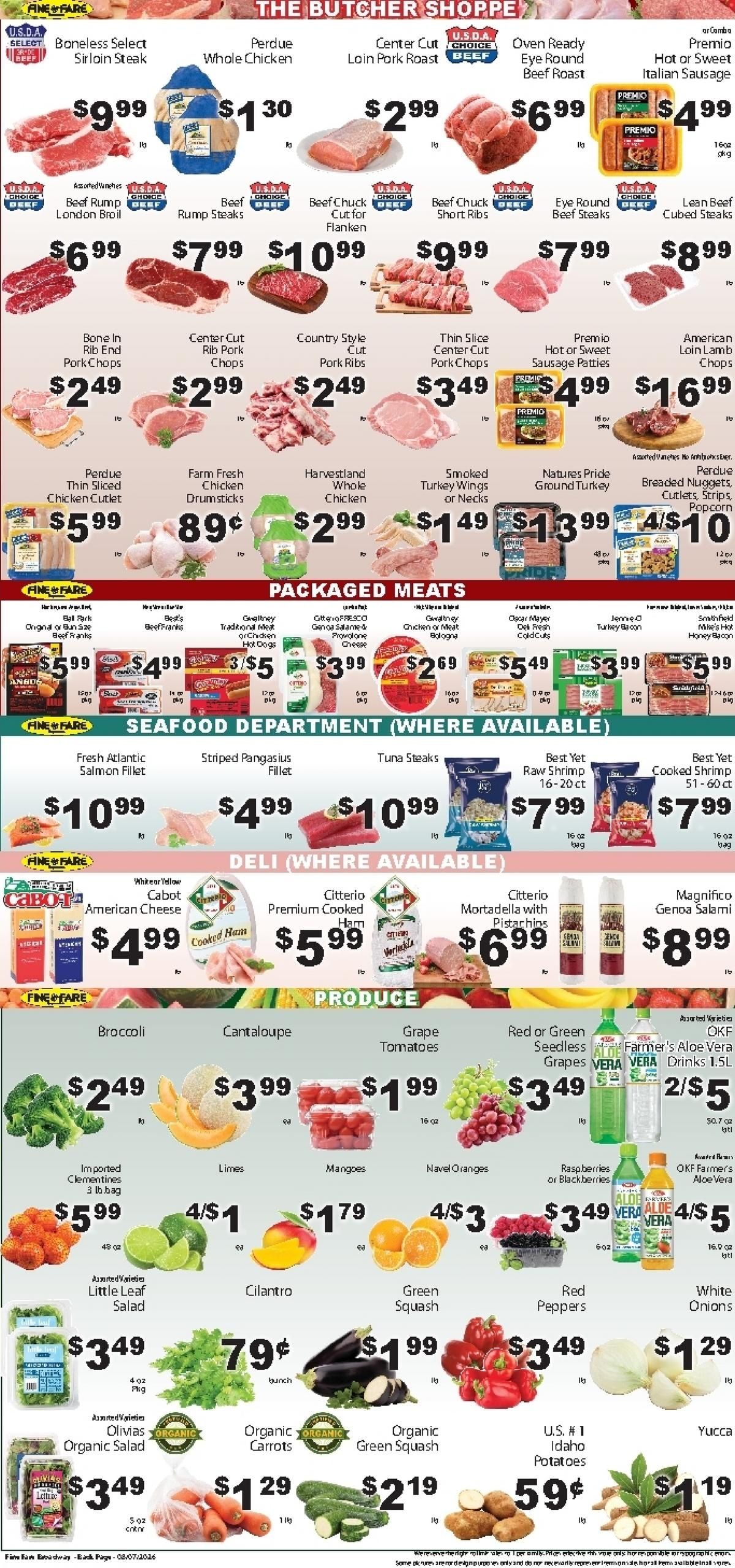 Fine Fare Supermarkets Weekly Ad August 7 - 13, 2026
