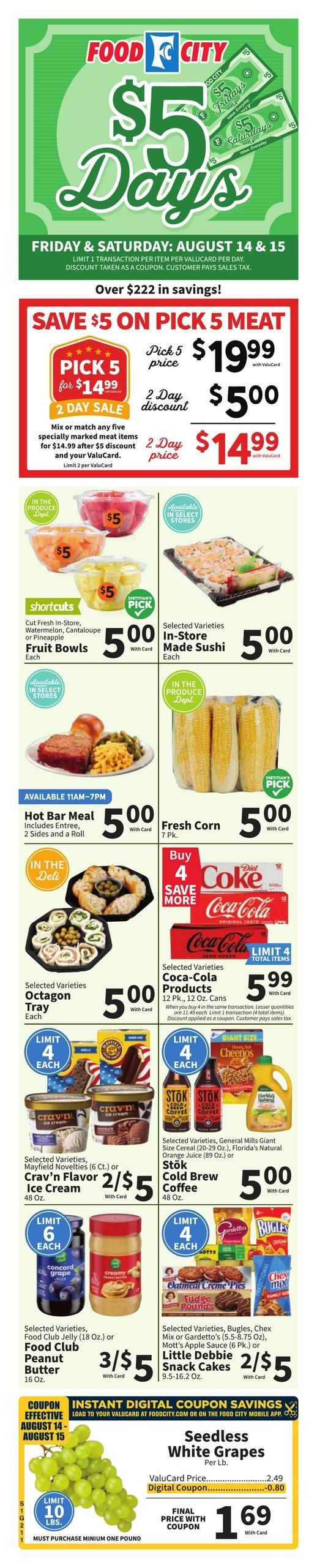 FoodCity (AL) Weekly Ad August 12 - 18, 2026