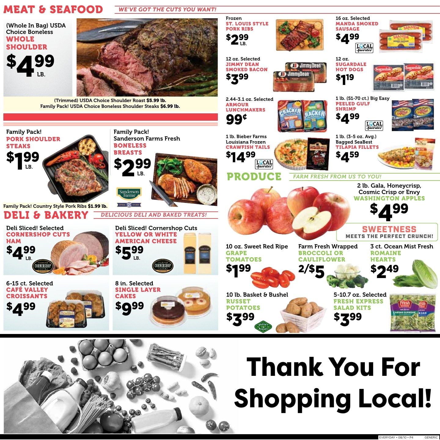 Bobben's Supermarket Weekly Ad August 10 - 16, 2026