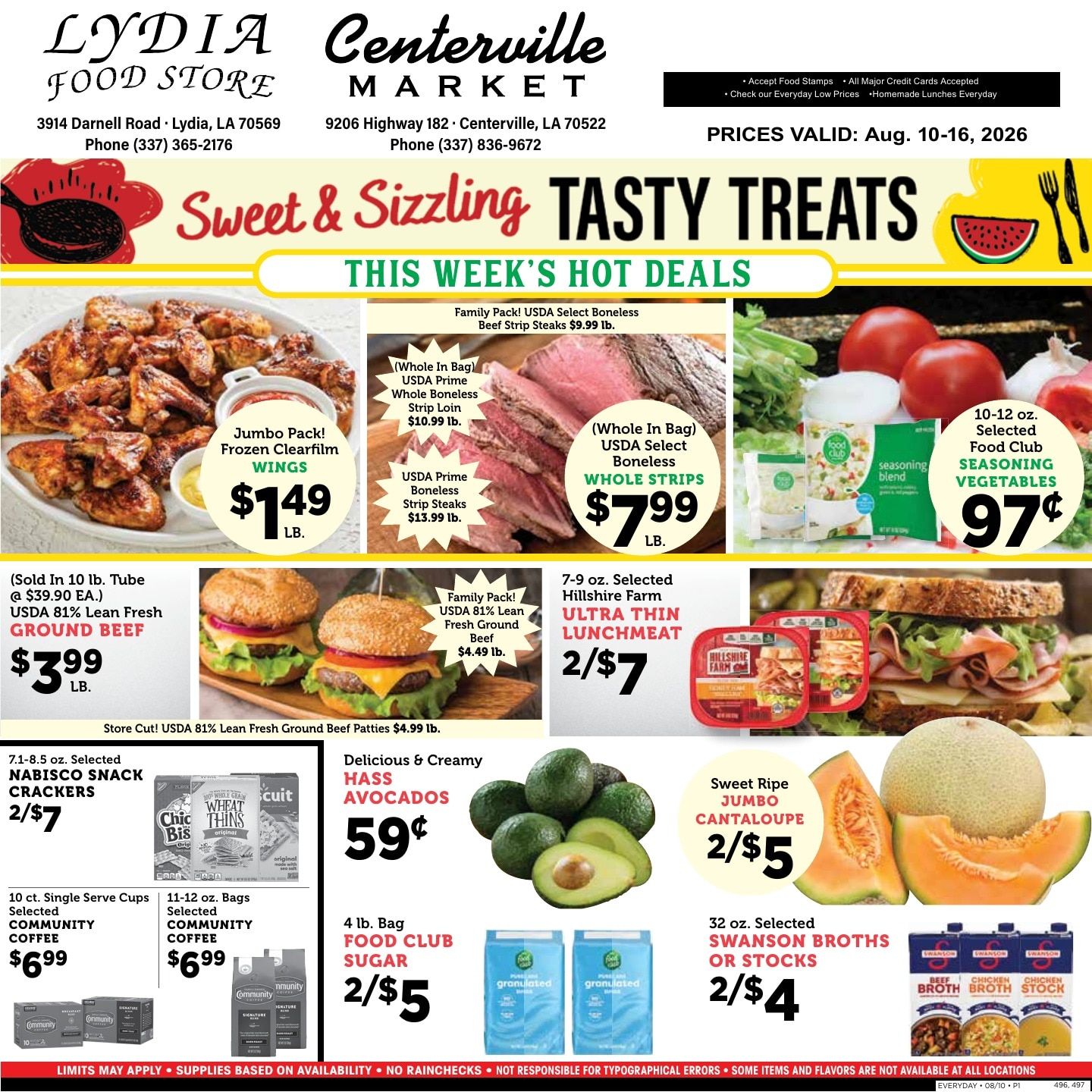 Centerville Market Weekly Ad August 10 - 16, 2026